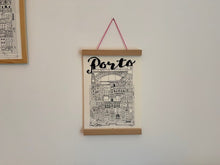 Charger l'image dans la galerie, Attache-poster en bois aimanté – Made in France – Cordon fluo