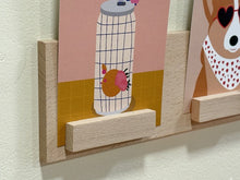 Charger l'image dans la galerie, Porte-Cartes mural aimanté en bois brut